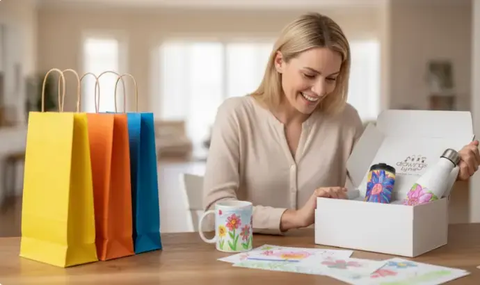 Personalized children's artwork keepsakes delivery Dubai Abu Dhabi schools