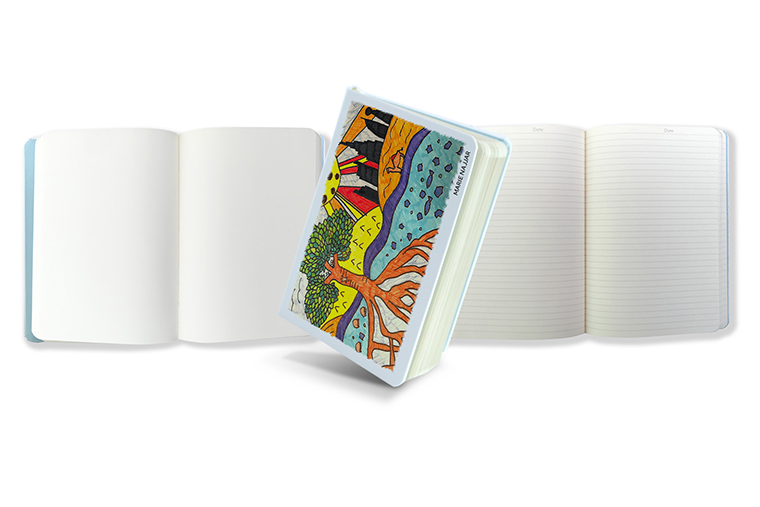 LEATHERETTE NOTEBOOK - RULED